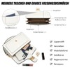 Travistar Umhängetasche Damen Kleine Handtasche Damen PU Leder Crossbody Bag