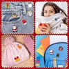 MTLEE 16 Pcs Christmas Brooch Pin Set Xmas Brooch Button