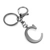 LAXPICOL Black Keychain Letter C Keychains for Women Men Bag