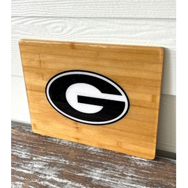 Bianca's Boutique 2pc Georgia Bulldogs Cutting Board Resin Wood Charcuterie Cheese Gift Kitchen