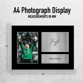 HWC Trading Shay Given Magpies Gifts Printed Signed Autograph Picture for Football Fans and Supporters - A4