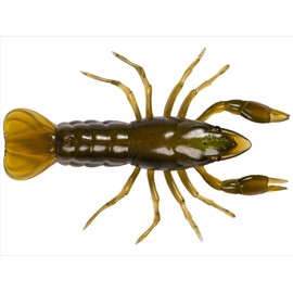 2.8” Crawfish Unrigged-Green/Moss
