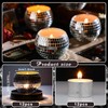 Maxcheck 24 Pcs Disco Ball Candle Holders Bulk Wedding Decoration