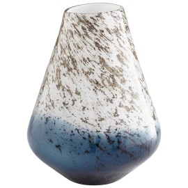 Cyan Design Large Orange Vase, Blue/White - 9542