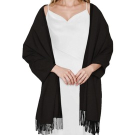 AURUZA Shawls and Wraps for Evening Dresses, Pashmina Shawls for Wedding Party, Softable Shawl Wraps Scarf for Women, Large Winter Scarves for Gift Travel Office Skiing Causal Life Blue