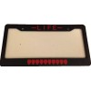 Legend of Zelda Heart Meter - BLACK with Red LICENSE Plate frame - QTY 1 Nintend