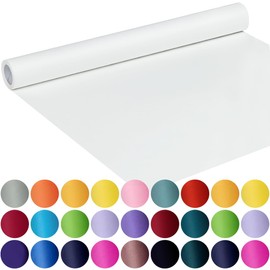 SMART&CASUAL 17.8"×760"(63') White Kraft Wrapping Paper for Craft Gift Bulletin Board Bouquet Flower Table Covering Packing Shipping Moving 80GSM 55LB