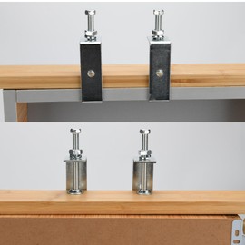 6 Piece C-Clamp - C Clamp Set Screw Clamps Adjustable Screw Clamp Carrier Clamp Fixing Pliers Table Clamp Stainless Steel for Welding, Carpentry, Building, Woodwork (C-65 mm)