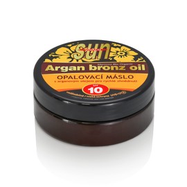 Vivaco | 200ml SONNENSCHUTZ-BUTTER MIT SPF 10 UND ARGANÖL - Effektive Sonnencreme in Form einer Körperbutter für natürliche Bräunung, Sunscreen Body Butter mit bio Argan Oil, Bräunungsbeschleuniger