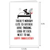 Funny Anniversary Card for Husband Wife, Humorous Snoring Anniversary Card,