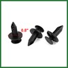 Motoforti 100 Pcs Car 8mm Hole Plastic Rivet Fender Bumper