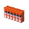 Storacell 12AAORG by Powerpax AA Battery Caddy, Orange, Holds 12