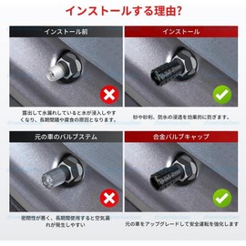 Daihatsu Toyota Air Valve Cap, Tire Valve Cap, Car Air Valve Cap, Daihatsu Hijet Rocky Atley Taft Campus, Wake, Tire Valve, Protective Cover, Cylindrical Type, Anti-Rust, Corrosion, Long-term