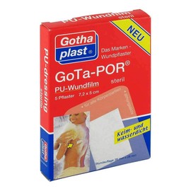 GOTA-POR PU Wundfilm 7,2x5 cm steril Pflaster 5 St