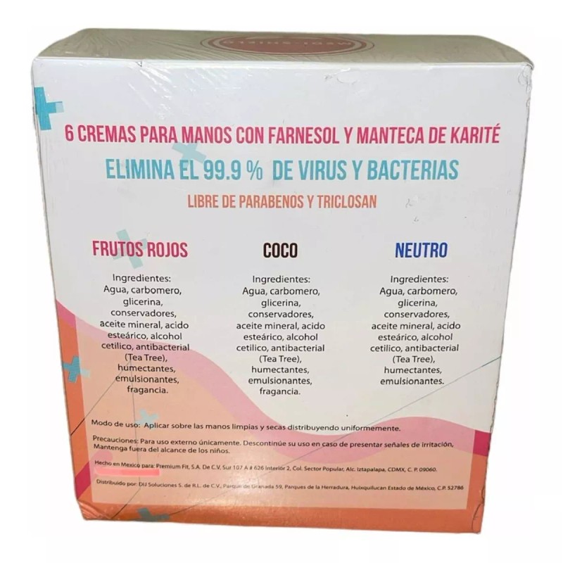 Medi-Shield Crema Antibacterial Manos Paquete 12 Piezas Medi-shield