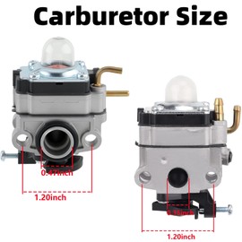 TB146EC Carburetor Tune Up Kits Fits for Troy Bilt TB575EC TB516EC TB590EC TB525EC TB525ES TB539ES TB539EC Trimmer Parts, Carb Replaces 753-06220 753-06220A 753-06220B