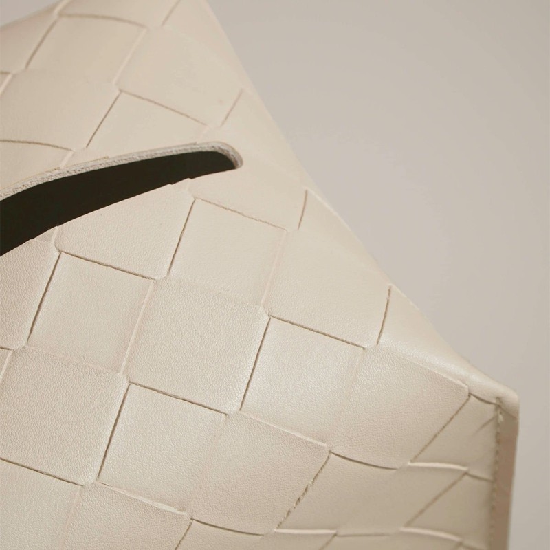 OLETHA Square Tissue Box Cover - Aesthetic Desk Decor for