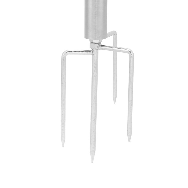 Steel Garden Parasol Spike Inground Umbrella Holder with 4 Prong