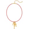 CLASSYZINT Fish Necklace for Women Pink Rope Charm Necklace