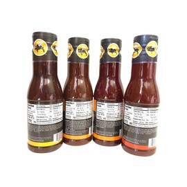 Buffalo Wild Wings Sauce Ultimate Sampler Bundle - Honey BBQ, Caribbean Jerk, Asian Zing, Mango Habanero (12 ounces each)