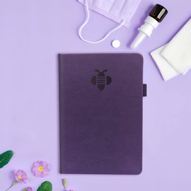 KUMEER Check Register – Elegant Check Registers for Personal Checkbook with Check & Transaction Registers, Hardcover Checkbook Log 5.2x7.6" (Purple)