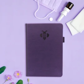 KUMEER Check Register – Elegant Check Registers for Personal Checkbook with Check & Transaction Registers, Hardcover Checkbook Log 5.2x7.6" (Purple)