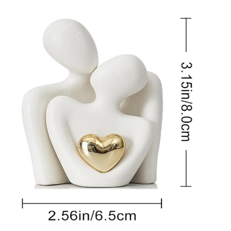 Lyaciomn Mini Couple Statue Home Decor Knick Knacks Couples Love