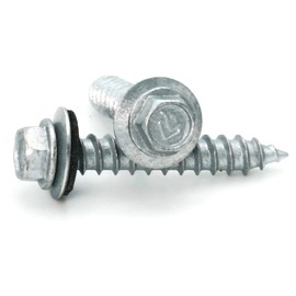 Hex Washer Head Mechanical Galvanized Roofing Screws - #14 x 1-1/2" Qty 1000
