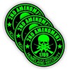 Unbranded/Generic 3pcs 2nd Amendment Hard Hat Stickers Motorcycle Helmet Decals Neon Green