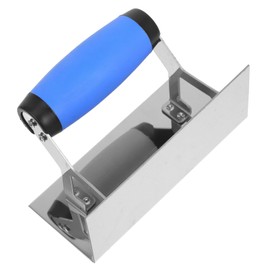 TEHAUX Outside Corner Trowel Stainless Steel Drywall Tool for Mudding and Plastering Durable Grip Handle for Smooth Finishes Wall Edges and Corners