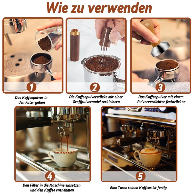 WwuHua Espresso Accessory Set, 22 Pieces Tamper Set, Comprehensive Barista