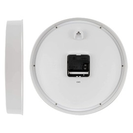 CASIO Wall Clock, White, Analog, Standard, Step Second Hand, Simple IQ-24-7JF