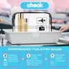 BechKCpro TSA Approved Transparent Travel Toiletry Bag, Carry-On Quart Size