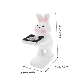 WOONEKY Cute Bunny Charging Station for Smartwatches Creative Desktop Watch Stand Organizer Durable Charging Base for Watch for Any Occasion