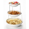 3 Tier Twistfold Party Serving Plastic Stand With Bowls/Platter Rack