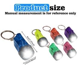 Nizirioo Pack of 36 Mini Torch Key Fob Small LED Torch Children, Children's Torch, Mini Torch for Outdoor, Camping, Hiking