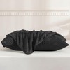 JELLYMONI 2 Pack Black Pillowcases King Size, Soft Microfiber Geometric