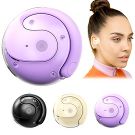 Language Translator Earbuds, Audífonos Traductores en Tiempo Real, Support 75 Languages Earphone Wireless Bluetooth (Purple)