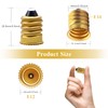 DiCUNO E14 to E12 Adapter, European to Candelabra Base Light