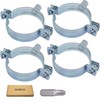 SKIR'CO (4 pcs) Pipe Brackets for 60-64 mm Pipes, Pipe