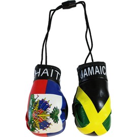 Jamaica and Haiti - Mini Boxing Gloves