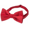 RBOCOTT Burgundy Bow Tie Bowtie and Pocket Square Set for