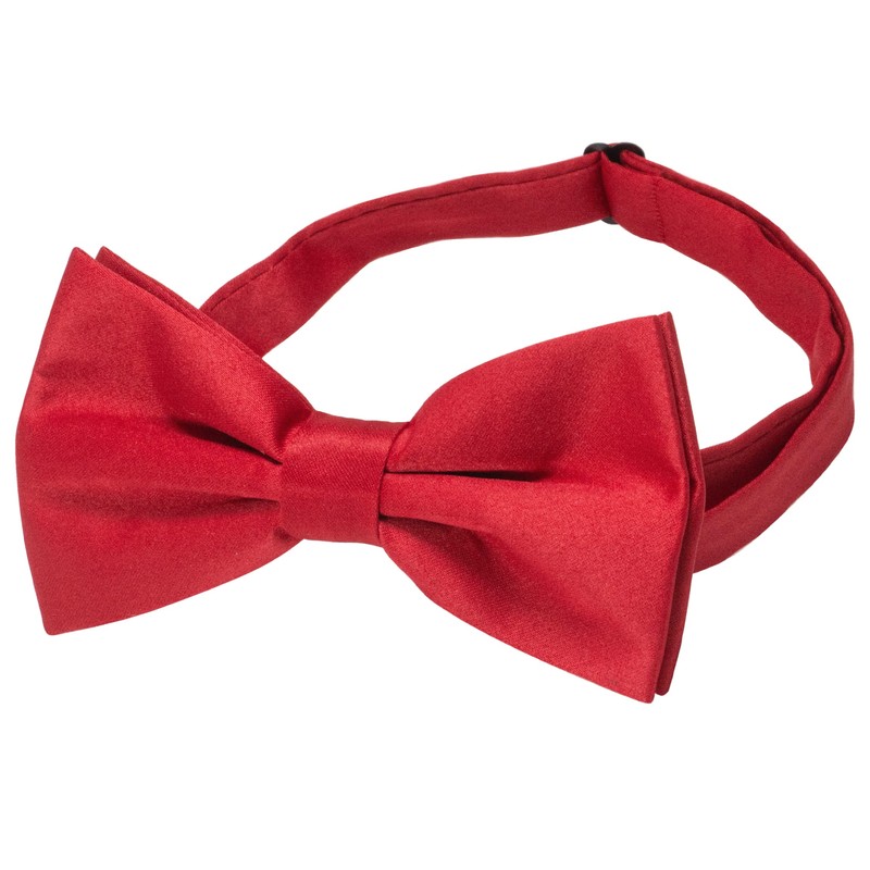 RBOCOTT Burgundy Bow Tie Bowtie and Pocket Square Set for