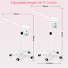Professional Facial Steamer, Esthetician Steamer on Wheels, Stand Face Steamer