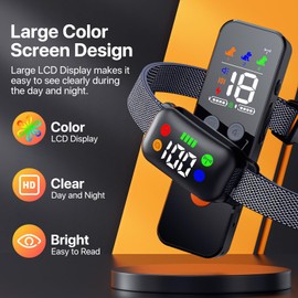 Dog Training Collar with Remote, Dog Shock Collar with Beep Safe Shock and Security Lock, Waterproof Shock Collar for Medium Large Breeds Dogs (30~120 lbs)