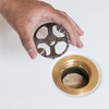 Oatey 42239 Brass and Plastic No-Calk Shower Drain Wrench, Stainless
