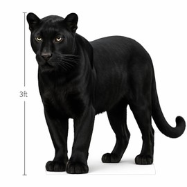 Black Panther 3FT Life Size Cardboard Cutout – A Fun Animal Standup for Photo Booths, Birthday Parties, and Events