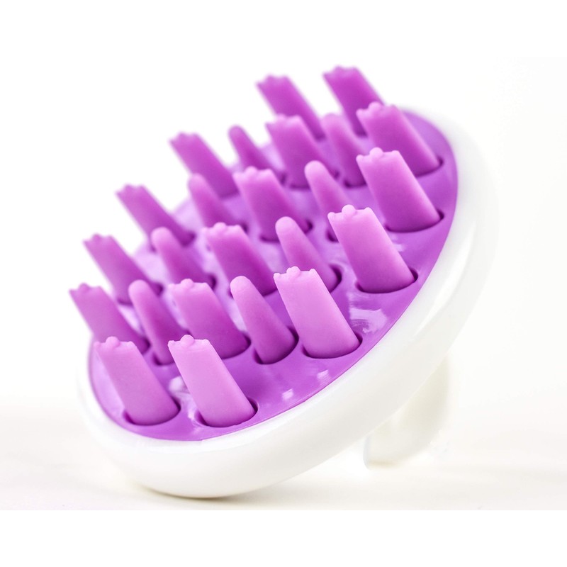 Zyllion Scalp Massager Dandruff Brush - For Exfoliating Treatment, Shampoo