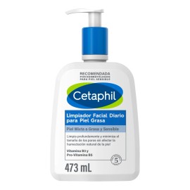 Limpiador Facial Diario Cetaphil Para Piel Grasa 473 Ml Día/noche