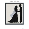 Unbranded bride and groom blanket pattern, persoalized offered, 50x60",written and graph
